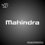 Mahindra Lettering Sticker